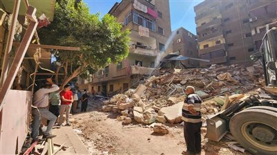 معلومات مفزعة بشأن انهيار عقار حدائق القبة