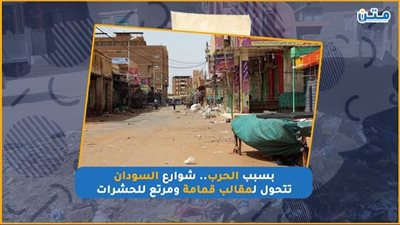  بسبب الحرب.. شوارع السودان تتحول لمقالب قمامة ومرتع للحشرات (فيديو جراف)