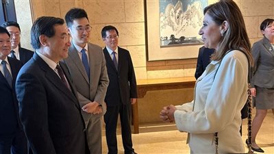 وزيرة الثقافة تلتقي نظيرها الصيني لمناقشة التعاون المُشترك بمجالات الصناعات الإبداعية