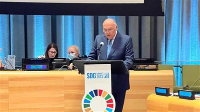 وزير الخارجية يلقي كلمة مصر خلال قمة أهداف التنمية المستدامة