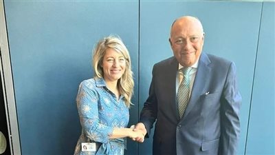 وزير الخارجية يلتقي نظيره الكندية على هامش اجتماعات الجمعية العامة للأمم المتحدة