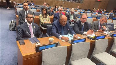 وزير الخارجية يلقي كلمة خلال قمة الطموح المناخي