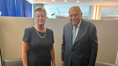 سامح شكري يلتقى بالمفوضة الأوروبية للشئون الداخلية والهجرة