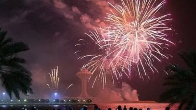 الالعاب النارية اليوم الوطني 93.. المواعيد وخريطة الاحتفال