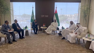 الملا يلتقى سلطان الجابر رئيس مؤتمر الأمم المتحدة للمناخ COP28