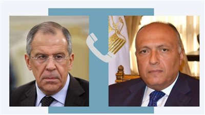 وزير الخارجية يناقش مع نظيره الروسي دور مجلس الأمن في وقف التصعيد الفلسطيني - الإسرائيلي