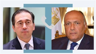 شكري يبحث مع نظيره الإسباني جهود التهدئة بين الفلسطينيين والإسرائيليين 