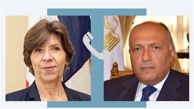 وزير الخارجية يناقش مع نظيرته الفرنسية جهود وقف التصعيد بين الفلسطيني والإسرائيلي