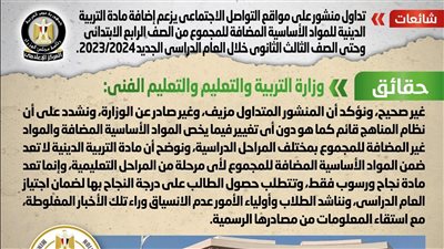 الوزراء: لا صحة لتصنيف 