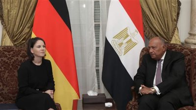 وزير الخارجية يناقش الوضع في غزة مع نظيرته الألمانية 