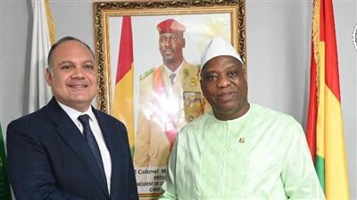 وزير الخارجية الغيني يستقبل السفير المصري بمناسبة قرب انتهاء مهمته في كوناكري