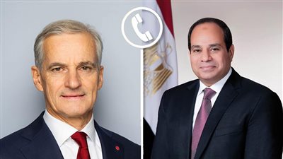 السيسي يبحث مع رئيس وزراء النرويج الأزمة الفلسطينية 
