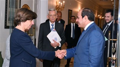السيسي يناقش مع وزيرة الخارجية الفرنسية جهود التهدئة في قطاع غزة