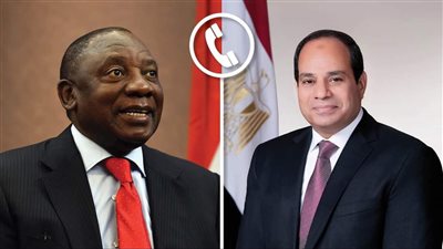 السيسي يناقش مع رئيس جنوب إفريقيا الأوضاع في غزة