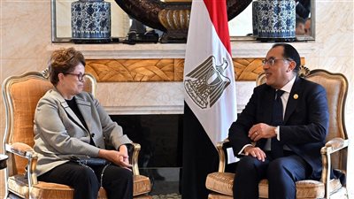 رئيس الوزراء يلتقي رئيسة بنك التنمية الجديد التابع لتجمع 