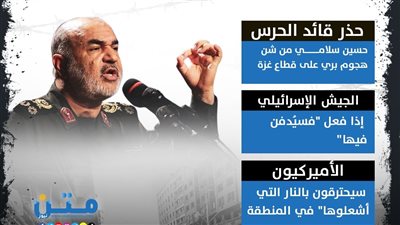 رسائل الحرس الثوري الإيراني بشأن توغل إسرائيل البري في غزة (إنفوجراف)