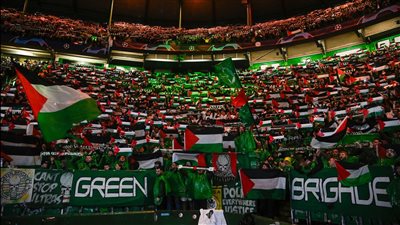 جماهير سيلتك الأسكتلندي تتحدى الاتحاد الأوروبي وتُسطِر ملحمة تاريخية لدعم فلسطين (صور)