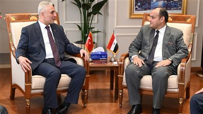 وزير التجارة والصناعة يستقبل نظيره التركى بمقر الوزارة بالعاصمة الإدارية الجديدة