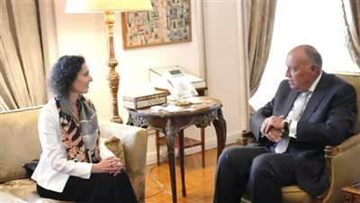 وزير الخارجية يستقبل نظيرته البلجيكية في القاهرة ويحذر من عواقب الصراع الفلسطيني الإسرائيلي