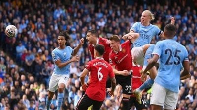 موعد مباراة مانشستر سيتي ضد مانشستر يونايتد في الدوري الإنجليزي