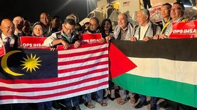 مشاركة السفير المصرى فى مراسم شحن الدفعة الأولى من المساعدات الإنسانية المقدمة من ماليزيا لقطاع غزة