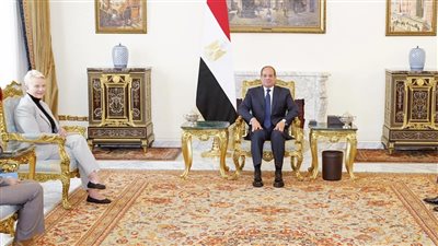 الرئيس السيسي يستقبل مديرة برنامج الغذاء العالمية بحضور وزير الزراعة