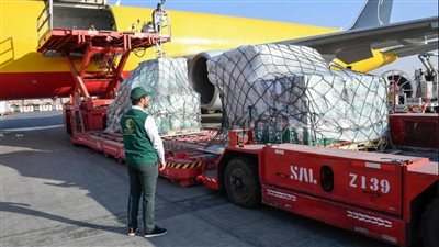 مغادرة الطائرة الإغاثية السعودية الثامنة لمساعدة سكان غزة