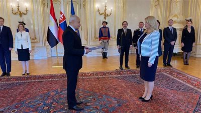 تقديم السفير المصري فى سلوفاكيا أوراق إعتماده