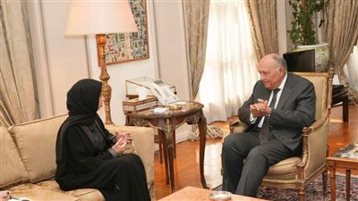 وزير الخارجية يلتقي وزيرة الدولة للتعاون الدولي لدولة قطر