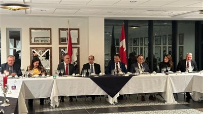 سفيـر مصر بكندا يستضيف مجموعة الصداقة البرلمانية المصرية الكندية