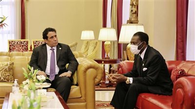 رئيس غينيا الاستوائية يلتقي نائب المجلس الرئاسي الليبي