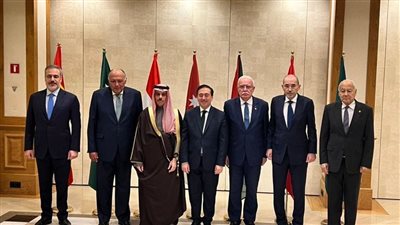 أعضاء اللجنة المنبثقة عن القمة العربية الإسلامية يلتقون مع وزير الخارجية الإسباني