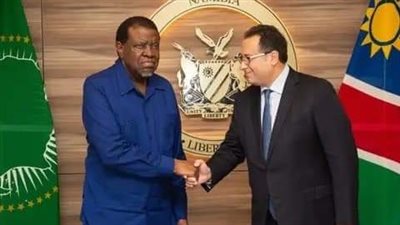 السفير المصري في ويندهوك يلتقي مع الرئيس جمهورية ناميبيا