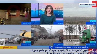  أستاذ علاقات دولية: الهدنة في غزة تأتي ثمار الجهود المصرية منذ اليوم الأول للعدوان الإسرائيلي على القطاع