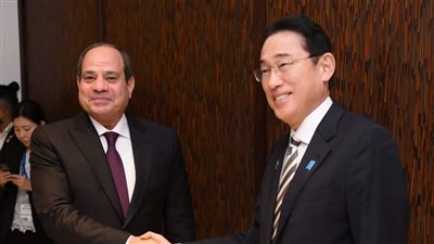 السيسي يلتقي مع رئيس وزراء اليابان على هامش مؤتمر المناخ