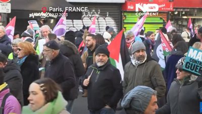 فيديو يوثق مظاهرة تضامنية جديدة دعما للفلسطينيين في باريس