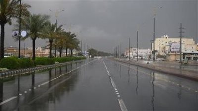  أمطار غزيرة على العاصمة المقدسة