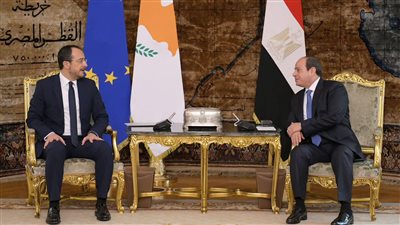 السيسي يناقش مع رئيس قبرص جهود التهدئة في قطاع غزة