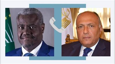 وزير الخارجية يجري اتصالا هاتفيًا مع رئيس مفوضية الاتحاد الافريقي