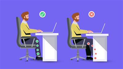 طريقة الجلوس الصحيحة على الكرسي.. 5 أمور مهمة وأخطاء يجب الحذر منها