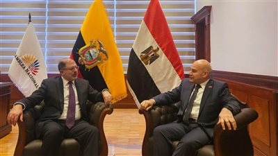 سفير مصر في كيتو يلتقي رئيس البرلمان الإكوادوري