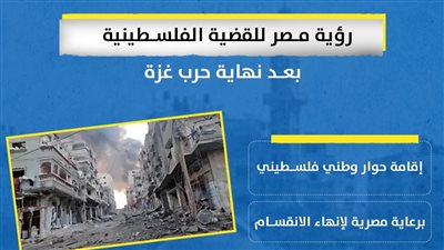 رؤية مصر للقضية الفلسطينية بعد نهاية حرب غزة (انفوجراف)