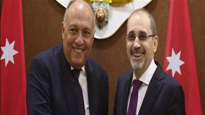 وزير الخارجية المصري يلتقي نظيره الأردني