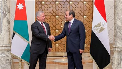 الرئيس السيسي يستقبل عاهل الأردن بقصر الاتحادية