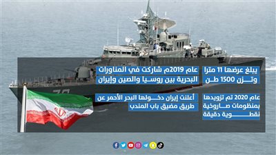 بعد إرسالها إلى البحر الأحمر.. قدرات المدمرة الإيرانية 