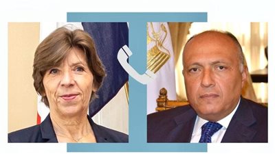 وزير الخارجية يتلقى اتصالًا من نظيرته الفرنسية