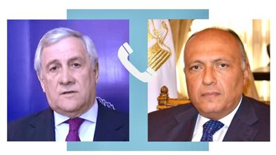 وزير الخارجية يناقش مع نظيره الإيطالي تطورات الصراع في غزة 