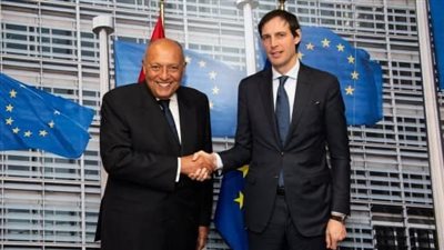 وزير الخارجية يلتقي المفوض الأوروبي للمناخ