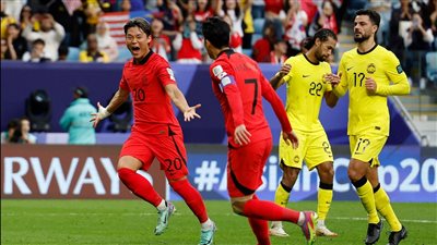 تعادل إيجابي مثير بين كوريا الجنوبية وماليزيا في كأس أمم آسيا
