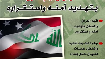 العراق يتهم أمريكا بتهديد أمنه واستقراره (إنفوجراف)